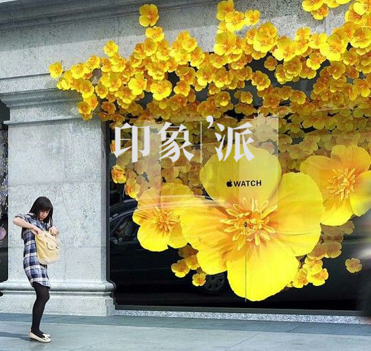 黄色花墙